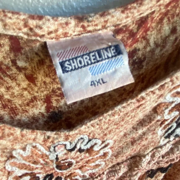 Shoreline 90’s Vintage Boho Tank Maxi Dress, Size XL - Picture 5 of 7